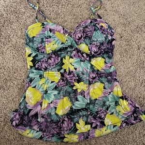 Floral bustier top